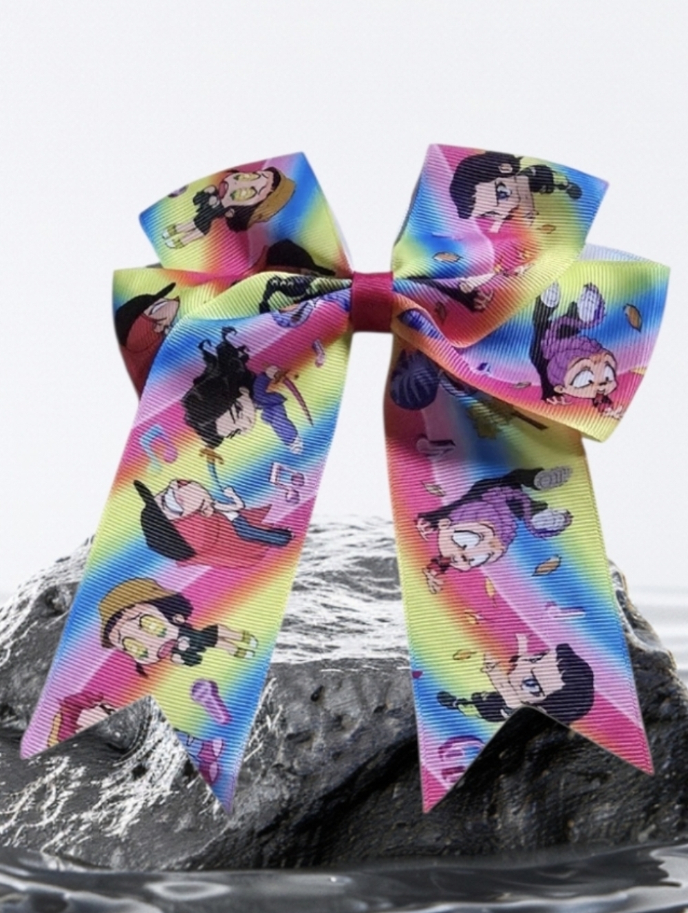 K-pop Kids Rainbow Character Hair Bow - Unbranded